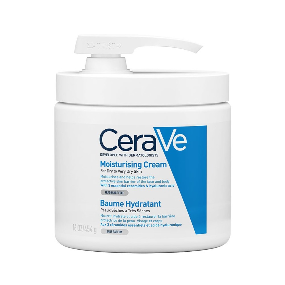 CeraVe Baume Hydratant Nourrissant Peau Sèche à Très Sèche -454g avec Pompe