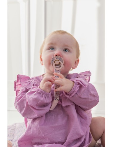 BIBS Attache sucette tressée - Eloise Blush