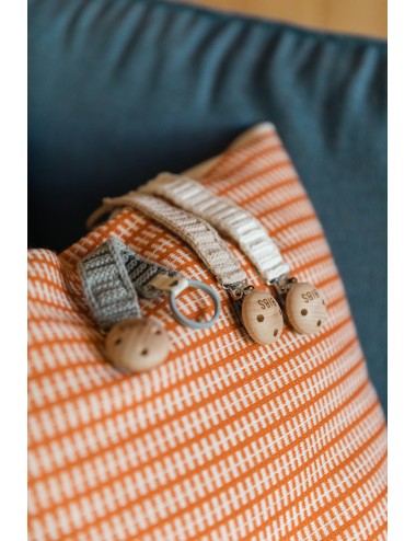 BIBS Attache sucette Tricot - Cloud