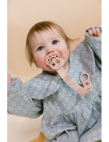 BIBS Attache sucette Ruban Blush