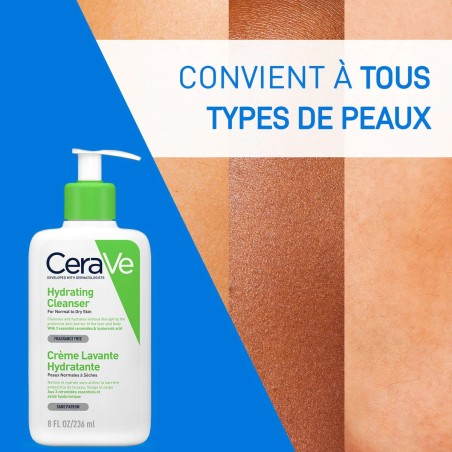 CeraVe Crème Lavante Hydratante 236ml
