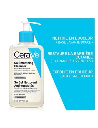 CeraVe SA Gel Nettoyant Anti-Rugosités 236ml