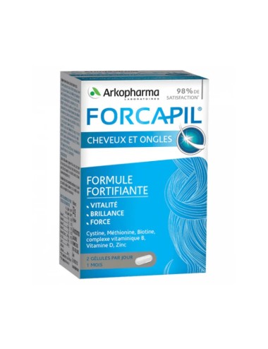 Forcapil Cheveux et Ongles - Complément Fortifiant 60 Gélules