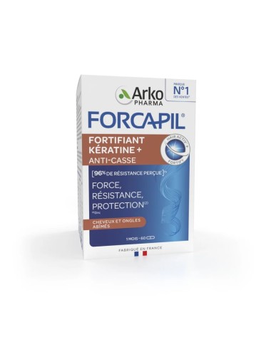 Forcapil Fortifiant Kératine Anti-Casse – 60 gélules
