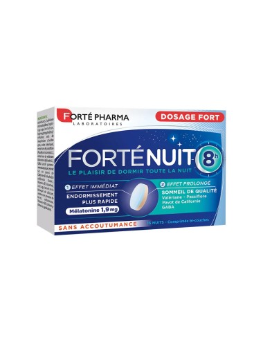 Forté Pharma Forté Nuit 8h Mélatonine – 15 comprimés
