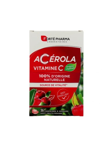 Forté Pharma Acérola Vitamine C B36 – 36 comprimés à croquer