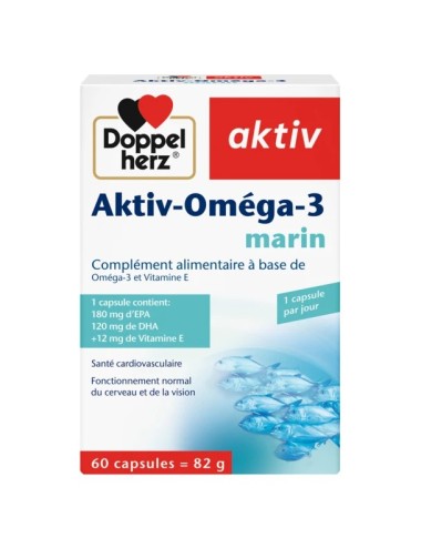 Doppelherz Aktiv Oméga 3 Marin – 60 capsules