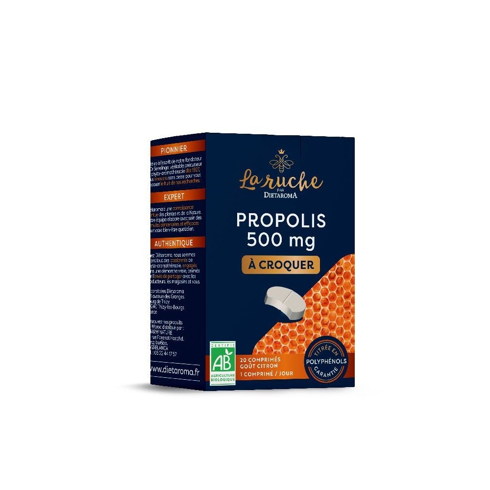 Dietaroma La Ruche Propolis 500 mg à croquer – 20 comprimés