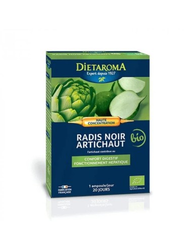 Dietaroma Radis Noir & Artichaut Bio – 20 ampoules