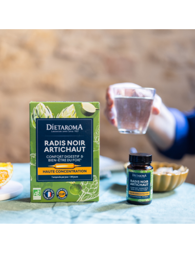 Dietaroma Radis Noir & Artichaut Bio – 20 ampoules