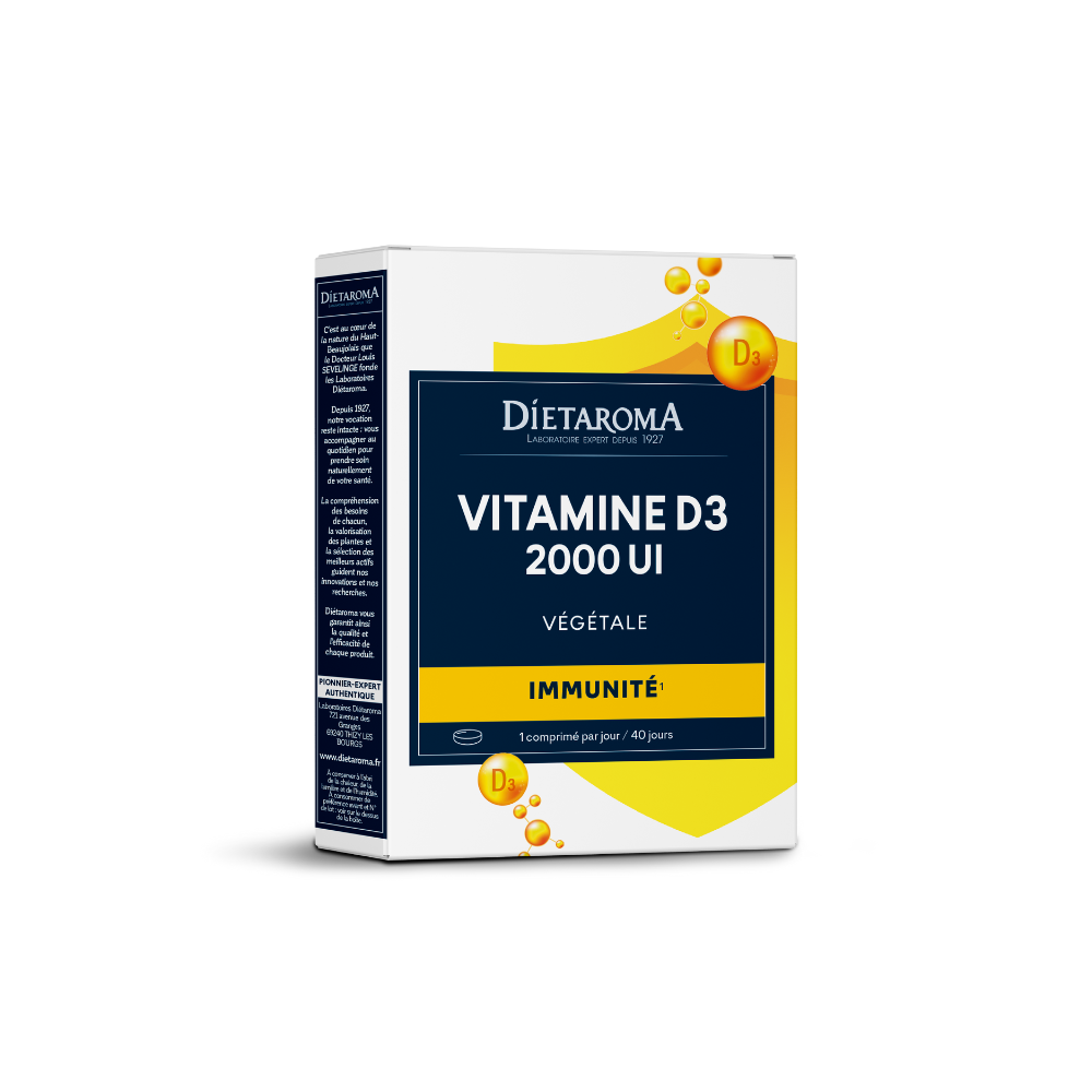 Dietaroma Vitamine D3 Végétale 2000 UI
