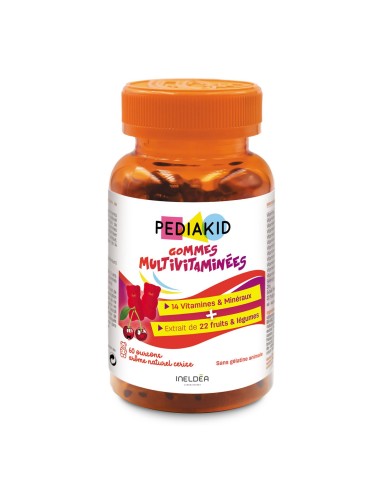 Pediakid Gommes Multivitamines – 60 oursons