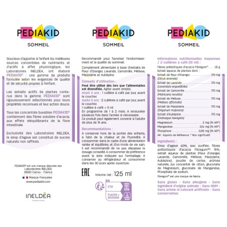 Pediakid Sommeil Sirop Goût Cerise – 125 ml