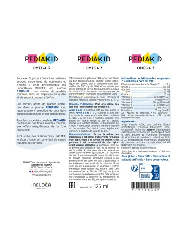 Pediakid Oméga 3 Sirop – 125 ml