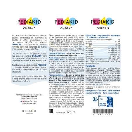 Pediakid Oméga 3 Sirop – 125 ml
