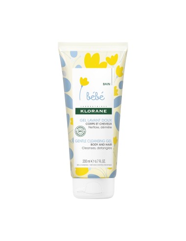 KLORANE BÉBÉ – Gel Lavant Doux au Calendula (200 ml)