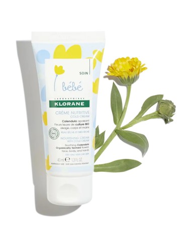 KLORANE BÉBÉ – Crème Nutritive au Cold Cream (40 ml)