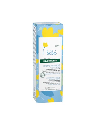 KLORANE BÉBÉ – Crème Nutritive au Cold Cream (40 ml)