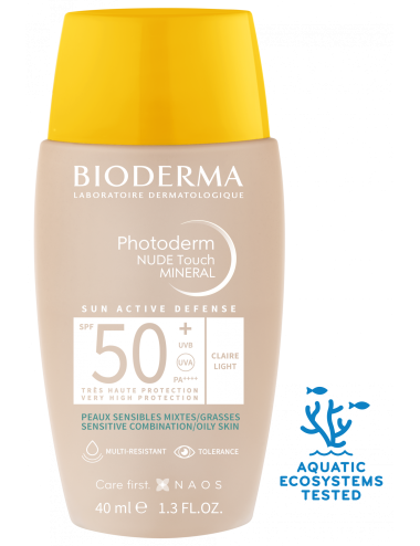 Bioderma Photoderm Nude Touch SPF50+ Claire Soin Perfecteur Matifiant 40 ml