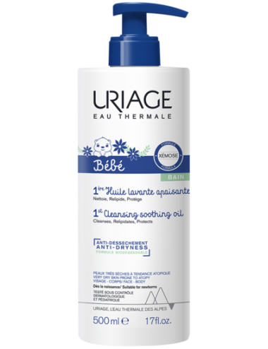 Uriage Bébé 1ère Huile Lavante Apaisante 500 ml