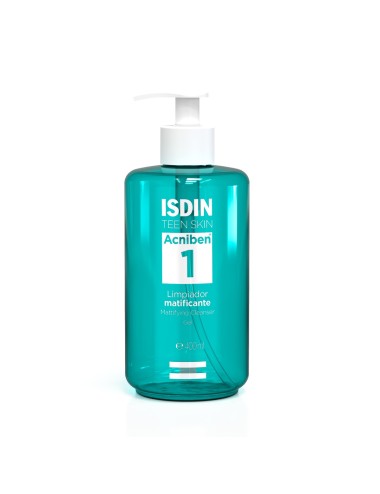 ISDIN Acniben 1 Gel Nettoyant Matifiant – Flacon Pompe 400 ml