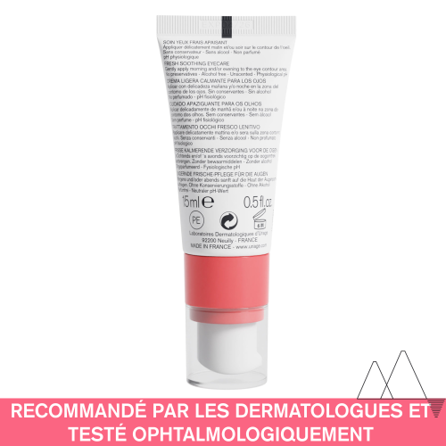 Uriage Toléderm Control Soin Yeux Apaisant Frais 15 ml