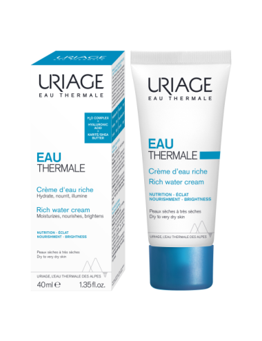 Uriage Eau Thermale Crème D'Eau Riche Hydratation 24H 40 ml