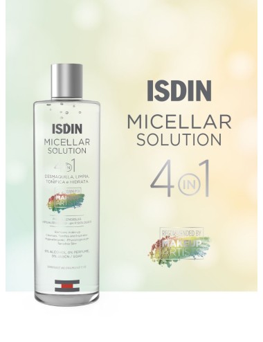 ISDIN Micellar Solution Eau Micellaire 4 en 1 – 400 ml