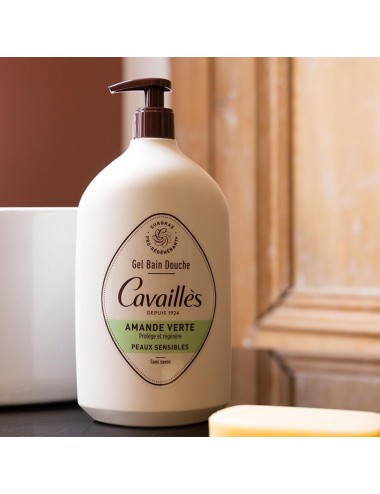 Rogé Cavaillès Gel Surgras Actif Bain Douche Amande Verte - 1 Litre