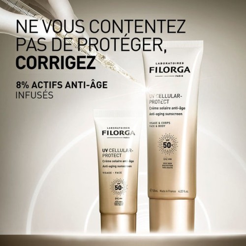 Filorga UV-Cell Protect Lait Solaire Visage & Corps Anti-Âge SPF50+ 125 ml