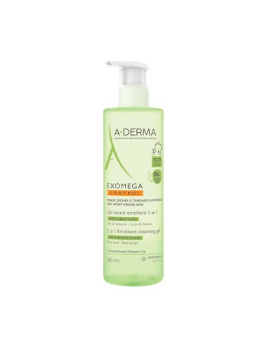 A-Derma Exomega Control – Gel Moussant Émollient 2 en 1