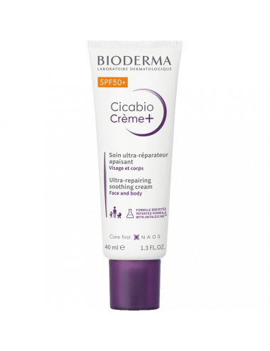 Bioderma Cicabio crème SPF50+ soin réparateur protecteur 40 ml