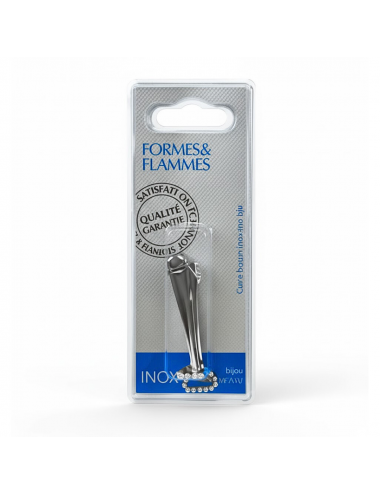 Formes & Flammes Coupe-Ongles de Poche Chromé