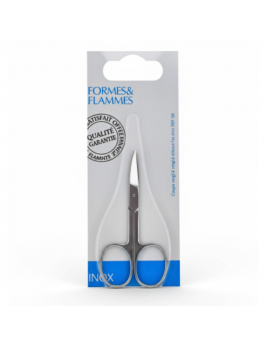 Formes & Flammes Ciseaux à Ongles Courbes Acier Forgé Inoxydable Poli