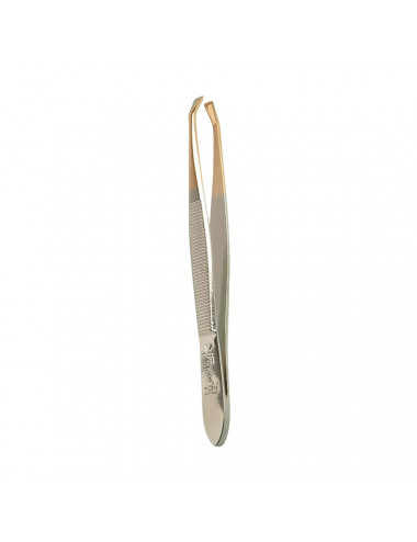 Formes & Flammes Pince à Épiler Forme Crabe Bouts Dorés – 9 cm