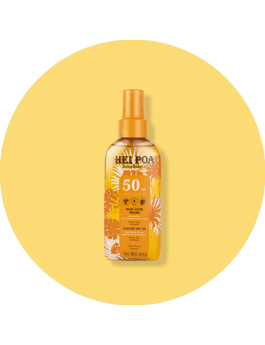 Hei Poa Huile Solaire Monoï Hydratante SPF 50 – 150 ml