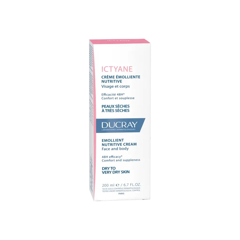 DUCRAY ICTYANE – Crème Émolliente Nutritive (200 ml)