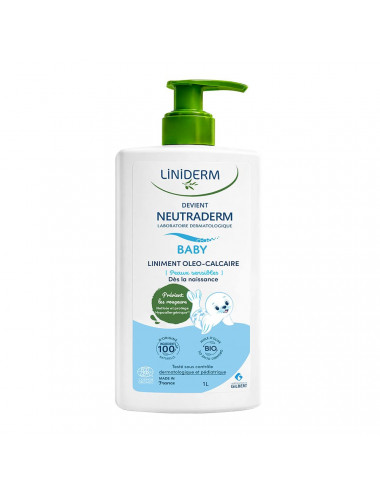 Gilbert Liniderm Liniment Oléo-Calcaire Stabilisé Avec Pompe – 1 L