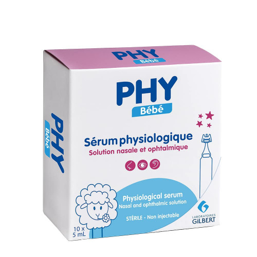 Gilbert Sérum Physiologique Physiodose – 10 Unidoses de 5 ml