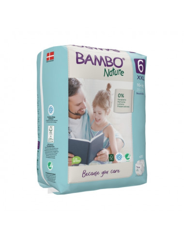 Bambo Nature – Couche Bébé Taille 6 (16+ kg) 40 Unités