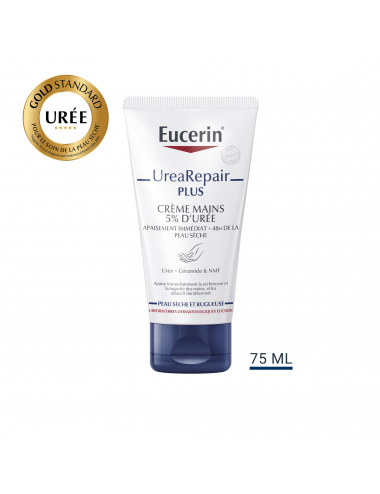 Eucerin UreaRepair Plus Crème Mains 5% d'Urée – 75 ml