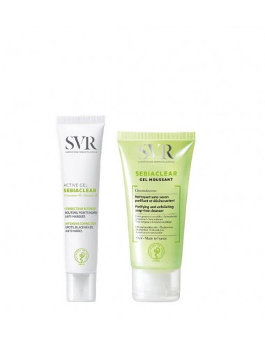 SVR Sebiaclear Set Active Gel + Gel Moussant