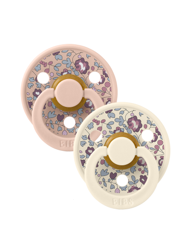 2 Sucettes BIBS Colour Ronde Eloise Blush Mix