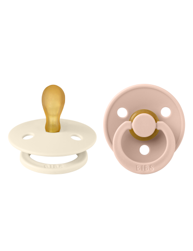 2 Sucettes BIBS Colour Symetique Ivory / Blush