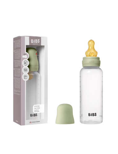 BIBS Biberon en plastique 270 ml  Latex - Sage