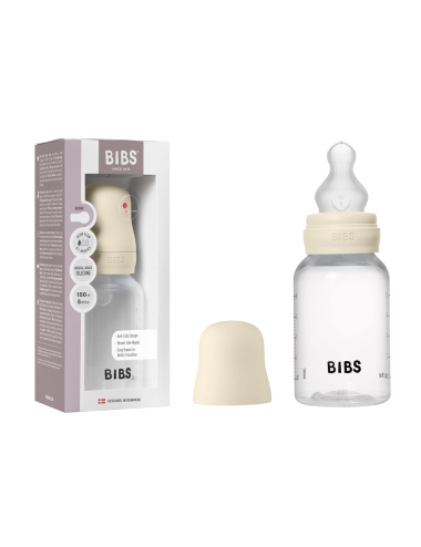 BIBS Biberon en plastique 150 ml  Silicone - Ivory
