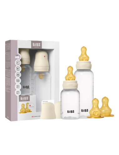 Set évolutif biberon en plastique et latex - Ivory