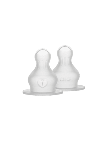 BIBS Tétines de biberons Silicone 2 pack